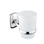 Nimco Simona - Sklenka na kartáčky a pastu s držákem, chrom SI 7258C-26