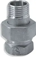 Novaservis Instalatérský program - Topenářské šroubení s plochým těsněním, niklované 1/2" FT211/15