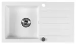 Sapho Dřezy - Granitový dřez, 78x44 cm, bílá GR7201