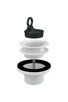 Alcadrain Příslušenství - Umyvadlová výpust se zátkou, plastová mřížka A32