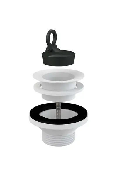 Alcadrain Příslušenství - Umyvadlová výpust se zátkou, plastová mřížka A32