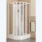 Ravak Supernova - Sprchový box 91x91 cm, s vaničkou a příslušenstvím, bílá/čiré sklo 80677112Z1
