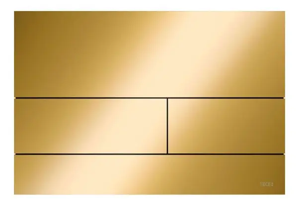 Tece TECEsquare - Ovládání splachování, lesklá zlatá 9240839