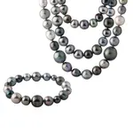 Souprava náhrdelníku a náramku z tahitských perel KLENOTA