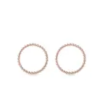 Kruhové náušnice z ružového zlata KLENOTA