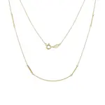 Zlatý náhrdelník s jemnými tyčinkami v dĺžke 70 cm KLENOTA