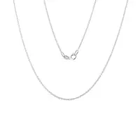 Jemný řetízek rolo 30 o délce 50 cm v bílém zlatě KLENOTA