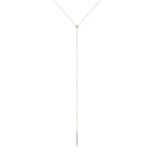 Náhrdelník s bezel diamantem ve žlutém zlatě KLENOTA