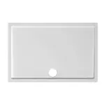 Jika Padana - Sprchová vanička, litý mramor, 120x80x3 cm, bílá H2119350000001