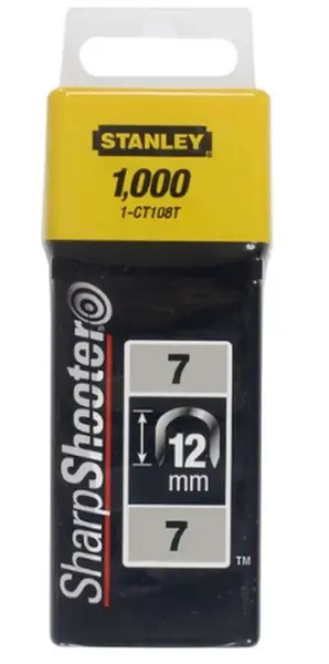 Stanley Príslušenstvo - Spony káblové, typ 7, 12 mm, 1000 ks 1-CT108T