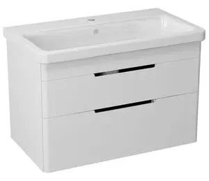 Sapho Ella - Umývadlová skrinka, 77x50x43 cm, 2 zásuvky, biela EL080-3030