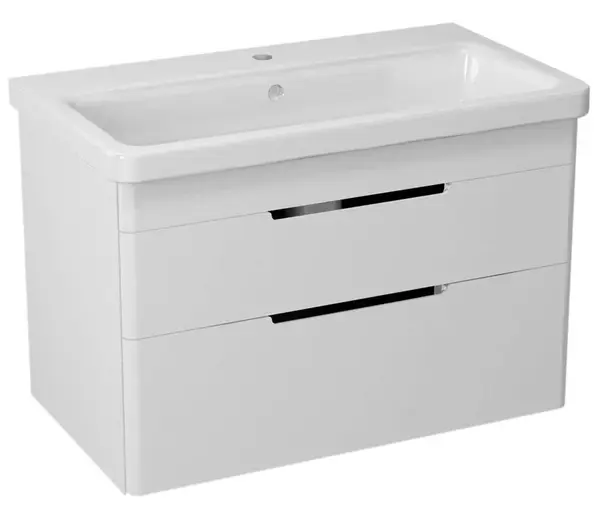 Sapho Ella - Umývadlová skrinka, 77x50x43 cm, 2 zásuvky, biela EL080-3030