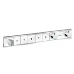Hansgrohe RainSelect - Batéria pod omietku na 5 spotrebičov, biela/chróm 15358400