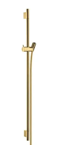 Hansgrohe Unica'S - Sprchová tyč 90 cm so sprchovou hadicou, leštený vzhľad zlata 28631990