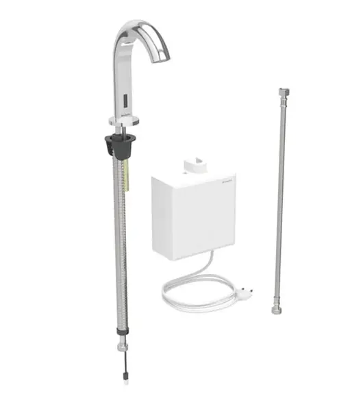 Geberit Piave - Elektronický umývadlový ventil, sieťové napájanie, chróm 116.161.21.1