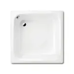 Kaldewei Advantage - Štvorcová sprchová vanička Sanidusch 496, 90x90x25 cm, biela-sprchová vanička, Perl-Effekt, bez polystyrénového nosiča 3321000130