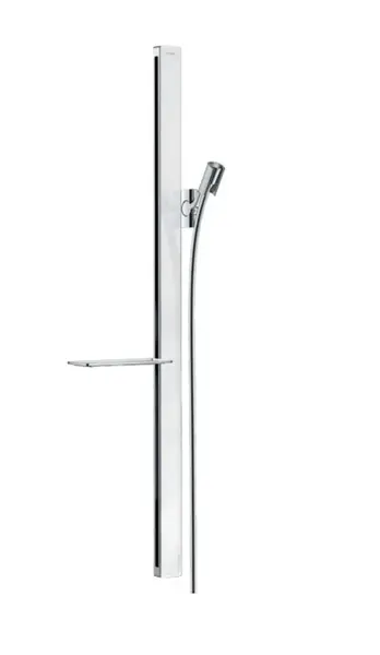 Hansgrohe Unica'E - Sprchová tyč 90 cm, so sprchovou hadicou, biela/chróm 27640400