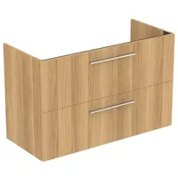 Ideal Standard i.Life A - Skříňka pod umyvadlo, 100x44x63 cm, 2 zásuvky, dub T5257NX