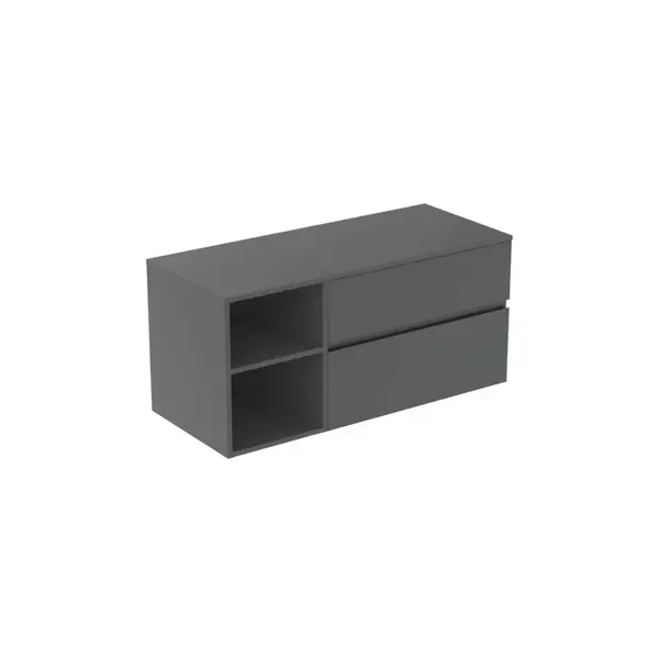Ideal Standard Finesse - Umyvadlová skříňka, 120x51x56 cm, 2 zásuvky, matný antracit E3438Y2