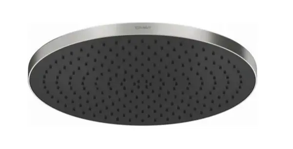 Duravit Sprchy - Hlavová sprcha, priemer 23 cm, MinusFlow, kefovaná nerezová UV0662017070