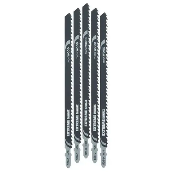 DeWALT Příslušenství - Sada pilových plátků na dřevo, délka 18 cm, 5 ks DT2167