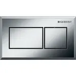 Geberit Splachovacie systémy - Oddialené ovládanie pneumatické, pre splachovaciu nádržku Sigma 8 cm pod omietku, kefovaný chróm 116.053.GH.1