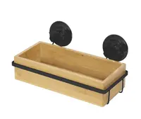 Compactor Bestlock - Polička, 28x15x13 cm, bambus/čierna RAN10211