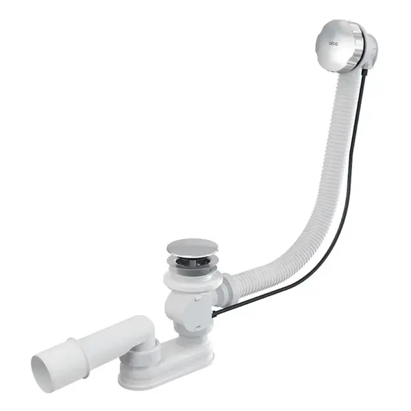 Alcadrain Odtokové súpravy - Vaňová odtoková a prepadová súprava, dĺžka 1000 mm, chróm A55KM-100