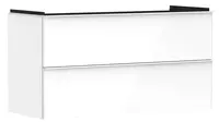 Hansgrohe Xelu Q - Umyvadlová skříňka, 63x118x50 cm, 2 zásuvky, lesklá bílá/matná bílá 54035700