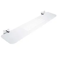 Nimco Keira - Polica IXI s frézovanými otvormi, 60 cm, matovaný Plexiglass/chróm KE X360-26