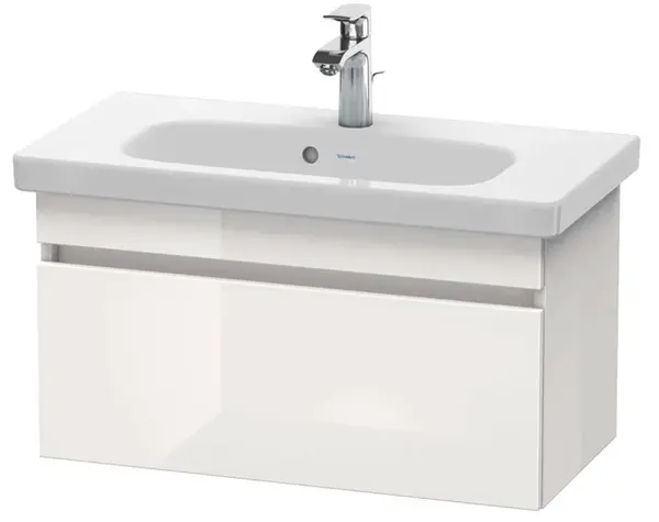 Duravit DuraStyle - Umývadlová skrinka Compact, 40x73x37 cm, 1 zásuvka, lesklá biela DS639902222