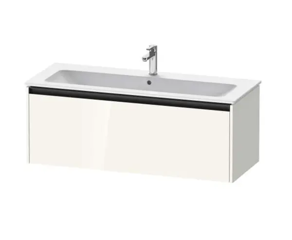 Duravit Ketho.2 - Umývadlová skrinka, 44x121x48 cm, 1 zásuvka, lesklá biela K25065022220000