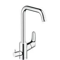 Hansgrohe Focus M41 - Páková dřezová baterie s uzavíracím ventilem, chrom 31823000