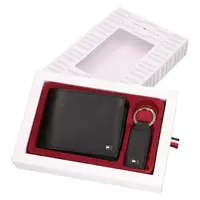 Darčeková sada peňaženky a kľúčenky Tommy Hilfiger Brdet - čierna