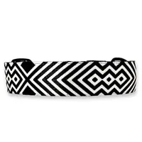 PafDog® Široký obojek pro psy černo-bílý 3,8 cm PAF-631