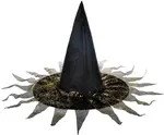 Klobouk čarodějnický - černozlatý