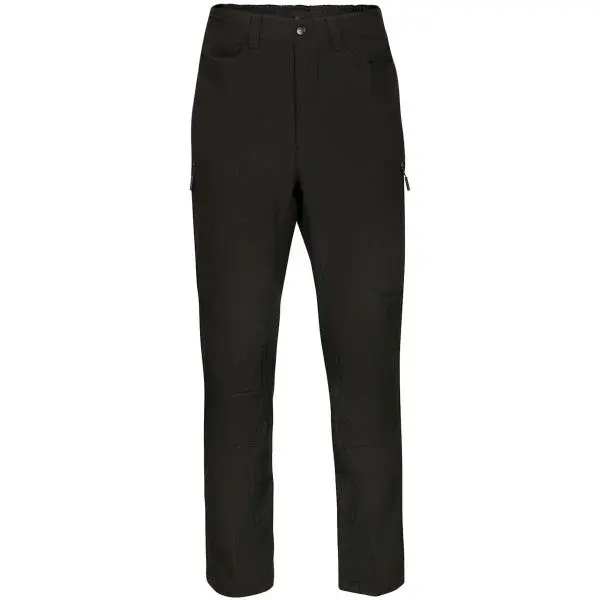 ALPINE PRO DEN Pánské softshellové kalhoty, černá, velikost