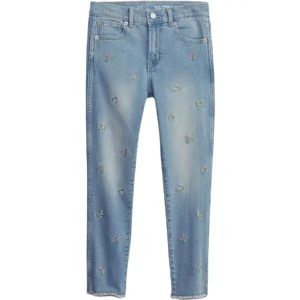 GAP HR PENCIL SLIM Dievčenské džínsy, svetlomodrá, veľkosť 14Y