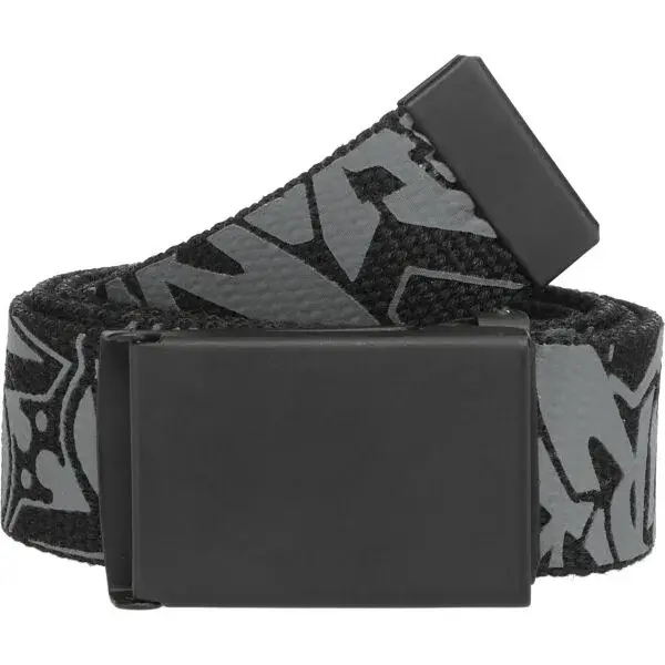 Lewro UDON Textilný opasok s kovovou sponou, tmavo sivá, veľkosť