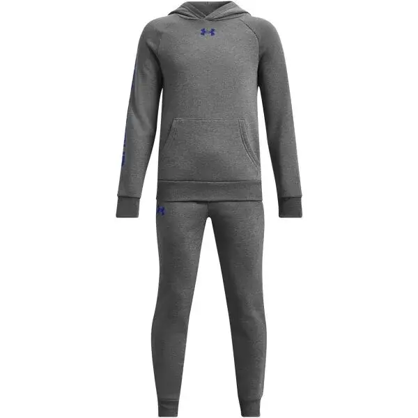Under Armour RIVAL FLEECE Chlapčenská tepláková súprava, sivá, veľkosť M