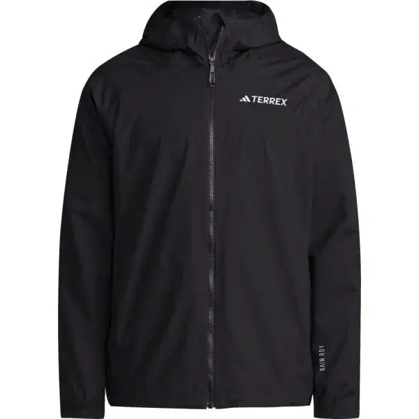adidas TERREX MULTY 2L RAIN JACKET Pánska outdoorová bunda, čierna, veľkosť XXL