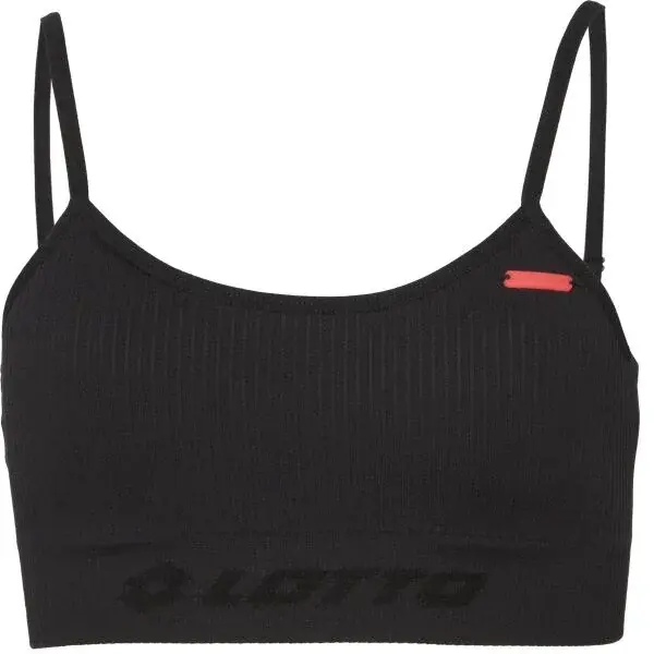 Lotto ATLANTA Dievčenská športová podprsenka, čierna, veľkosť 152-158