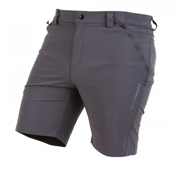 TRIMM TRACKY Pánske outdoorové šortky, tmavo sivá, veľkosť XXXL