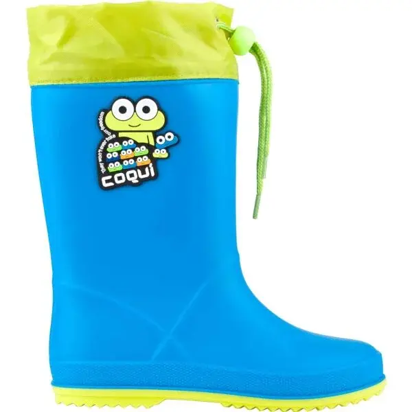 Coqui RAINY COLLAR Detské čižmy, modrá, veľkosť