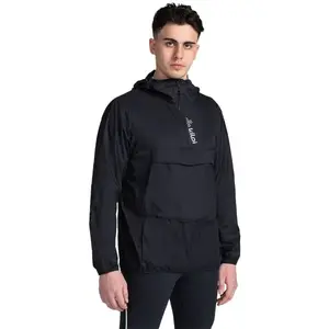 KILPI ANORI Pánska ľahká anorak bunda, čierna, veľkosť XXXL