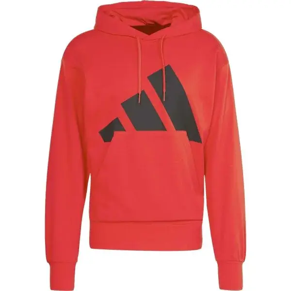 adidas BL FL HD Pánska mikina, červená, veľkosť XXXL