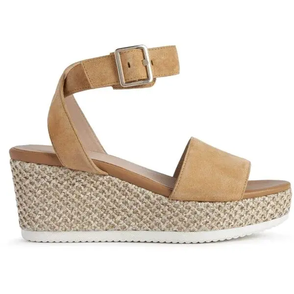 Geox D LIPARI Dámske sandále, hnedá, veľkosť