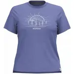 Smartwool MOUNTAIN SOL SHORT SLEEVE GRAPHIC TEE W Dámske tričko, modrá, veľkosť