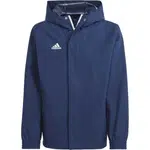 adidas ENT22 AW JKTY Juniorská futbalová bunda, tmavo modrá, veľkosť