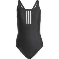 adidas 3-STRIPES RUBBER GRAPHIC Dámske plavky, čierna, veľkosť